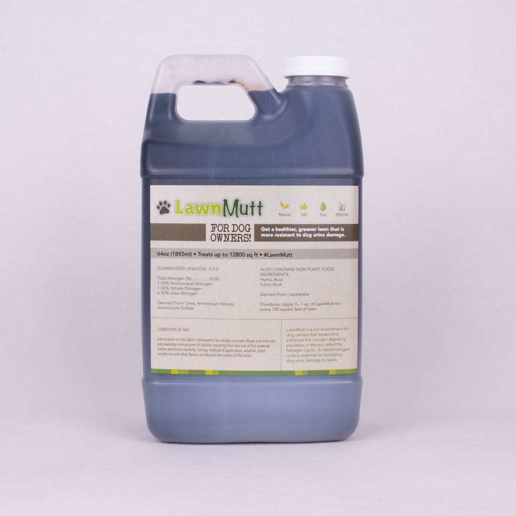 LawnMutt Soil Amendment for dog urine grass repair and protection - Large Bottles